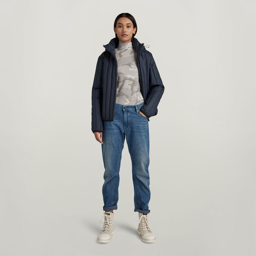 Thumbnail: Vertical Quilted Jacket / Size Medium