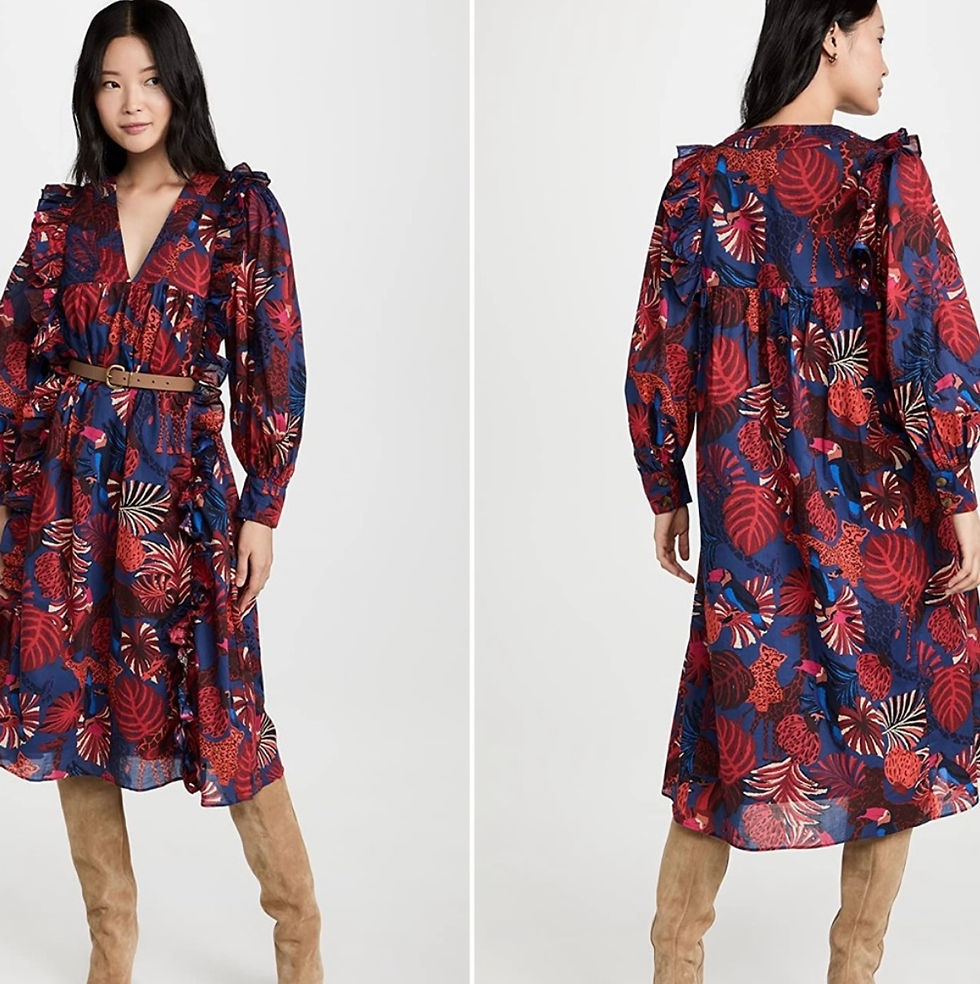 Thumbnail: Animals Tapestry Midi Dress / Size S