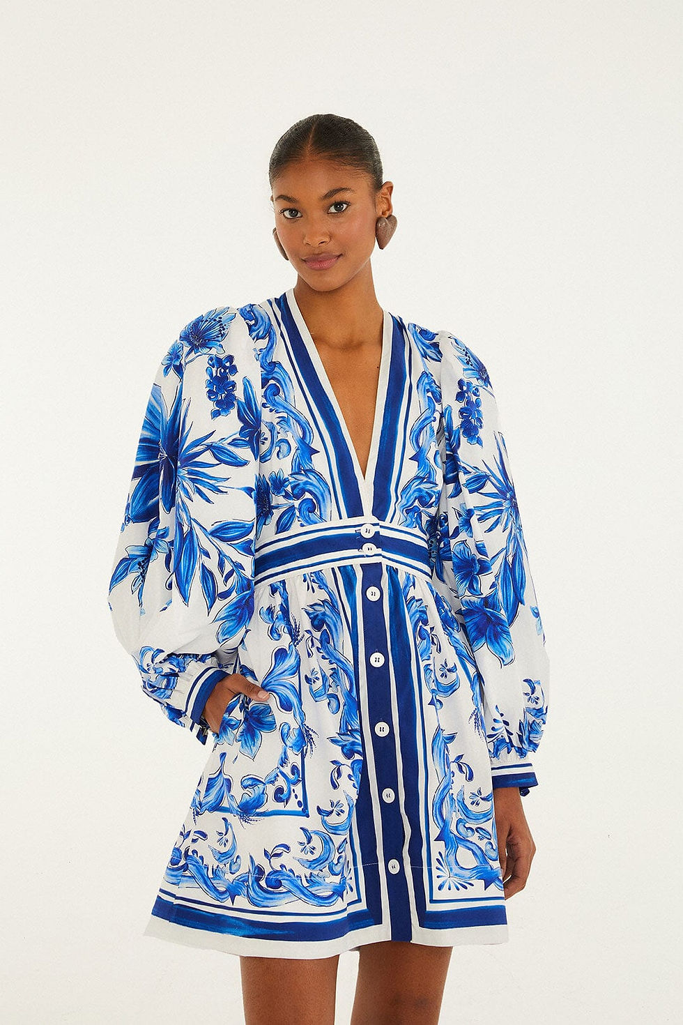Thumbnail: Garden Tiles Mini Dress / Size S