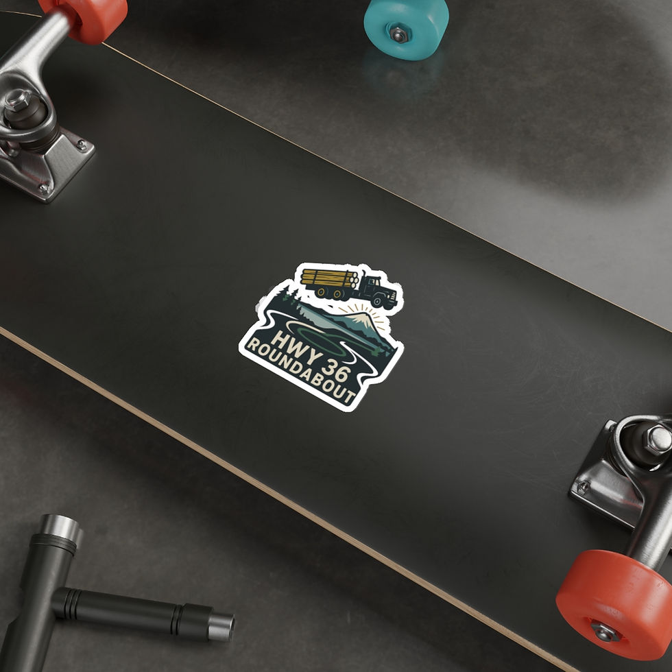 Thumbnail: Highway 36 Roundabout Sticker -- Die-Cut Premium Luxury