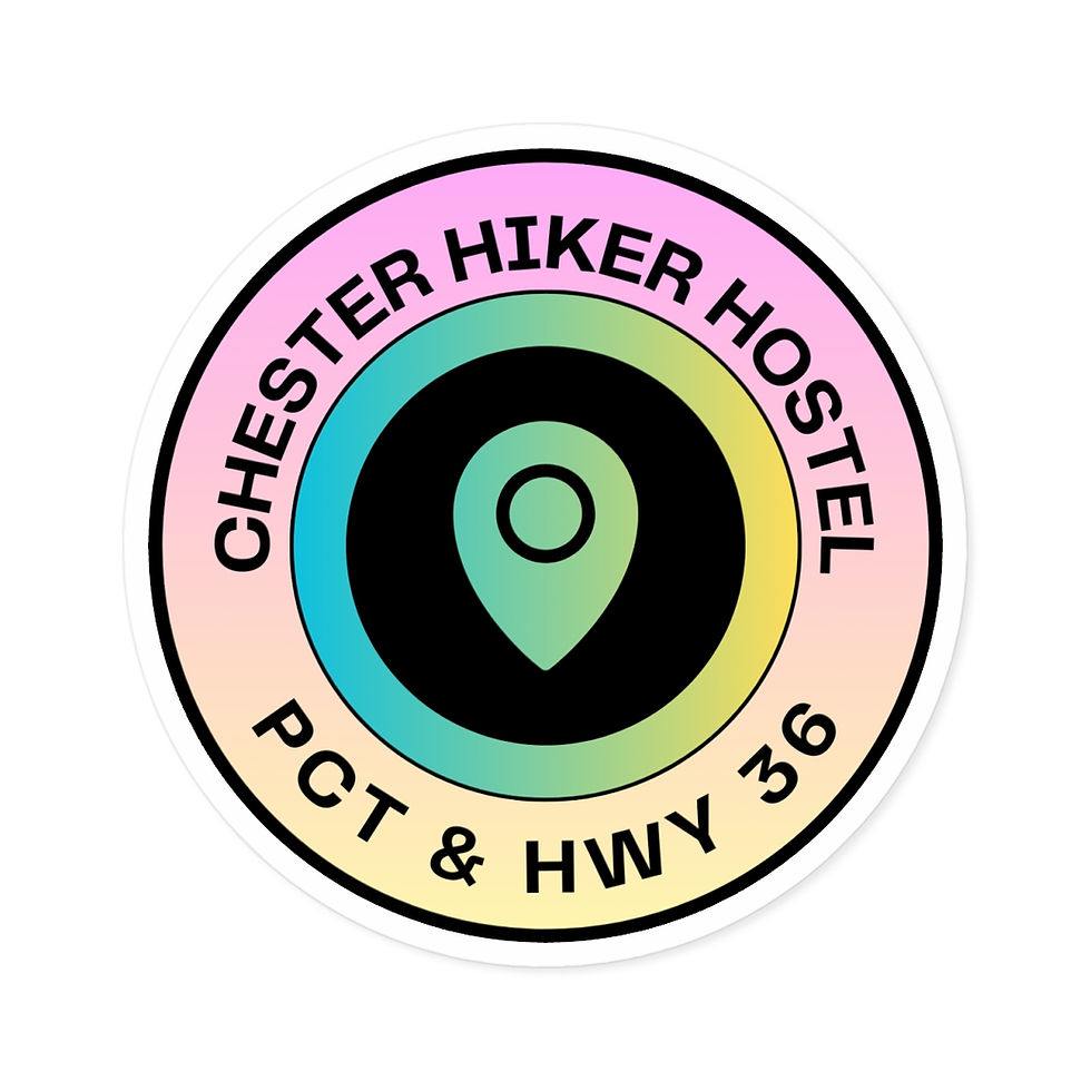 Thumbnail: Chester Hiker Hostel Pct @ HWY 36 Round Stickers, Indoor\Outdoor