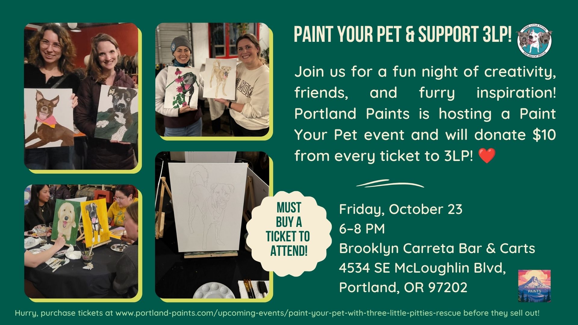 Paint Your Pet Fundraiser with Portland Paints