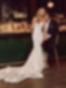 Floral lace bridal gown