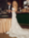 Floral lace bridal gown