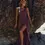 Thumbnail: Bridesmaid V neck dress