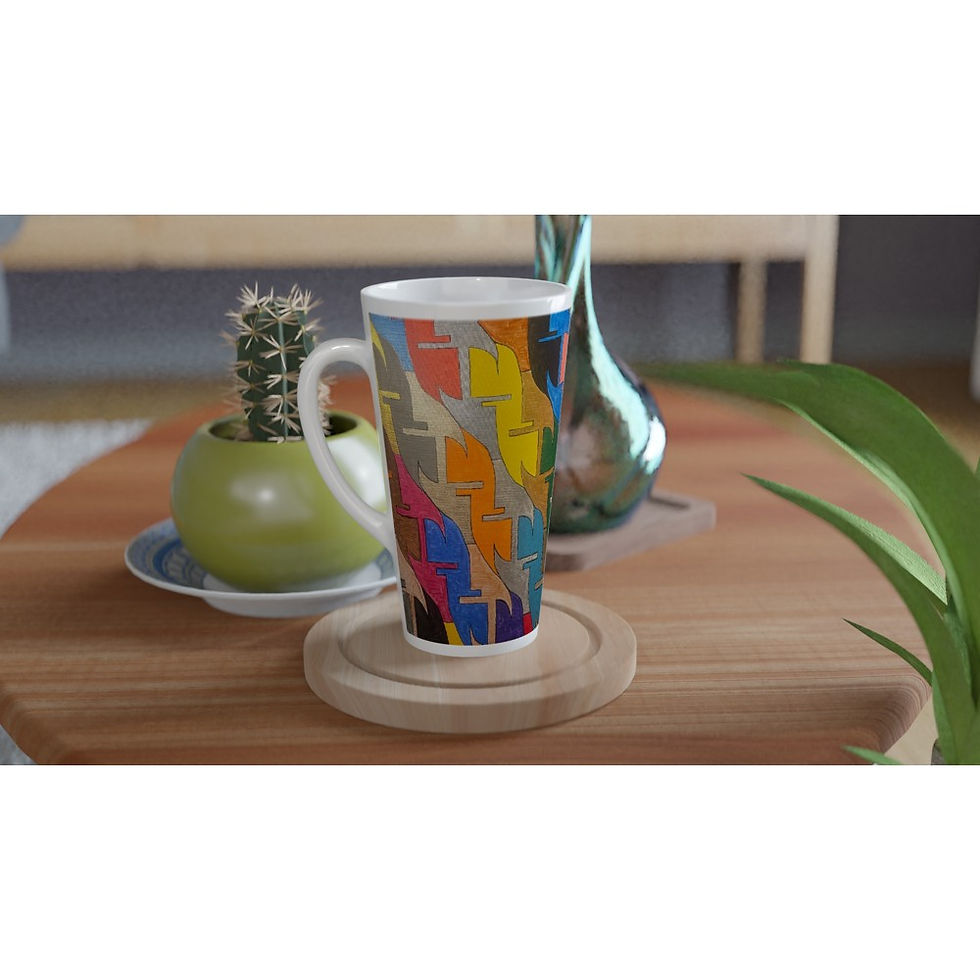 Thumbnail: White Latte 17oz Ceramic Mug