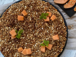 Glutenfreier Melonen-Müsli-Kuchen