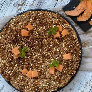 Glutenfreier Melonen-Müsli-Kuchen