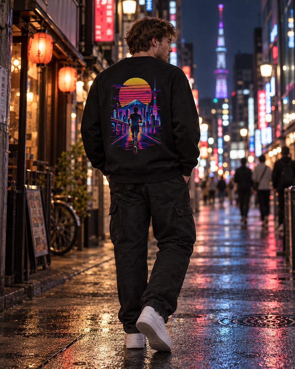 Thumbnail: Tokyo Cyberpunk – Unisex Sweatshirt