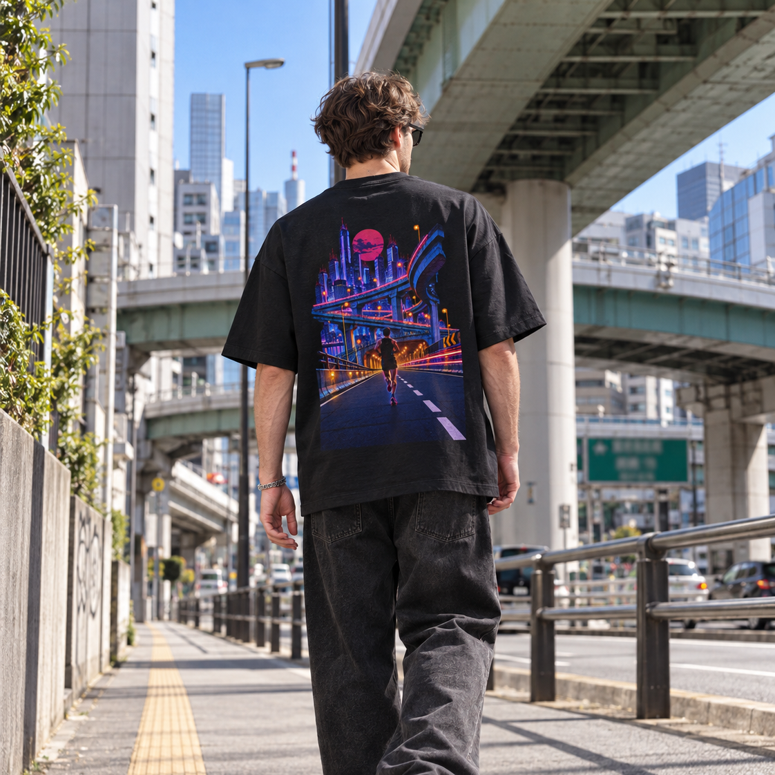 Midnight Expressway Cyberpunk – Unisex T-Shirt
