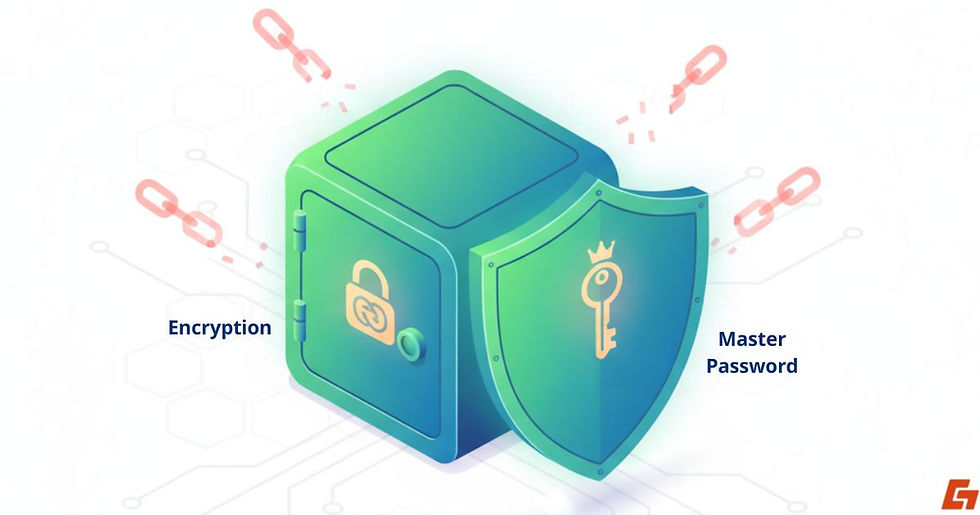 Password manager shield defending against phishing and reused logins