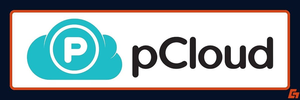 pCloud logo with turquoise cloud and white P symbol