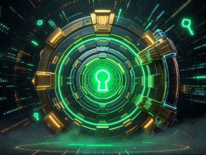 Futuristic glowing vault symbolizing best password manager security.