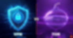 VPN shield compared with Tor onion glowing in digital style
