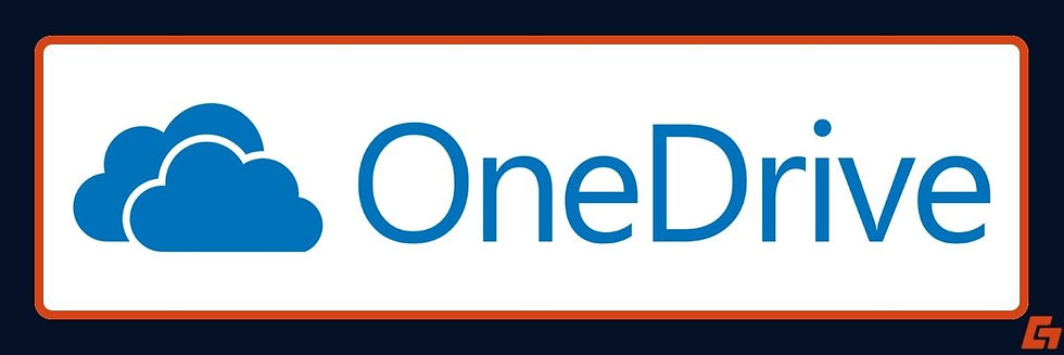 Microsoft OneDrive logo with blue cloud design