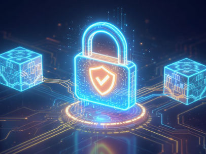 A banner image showing a lock and a key, with a digital layer of privacy over them.