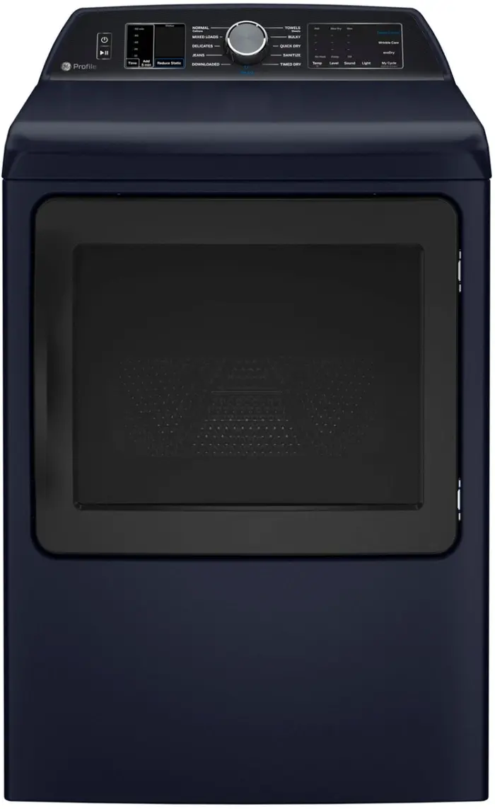 GE Profile™ 7.3 Cu. Ft. Sapphire Blue Front Load Electric Dryer 