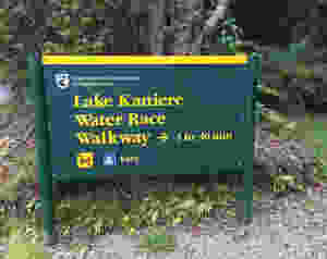 Lake Kaniere Water Race Sign