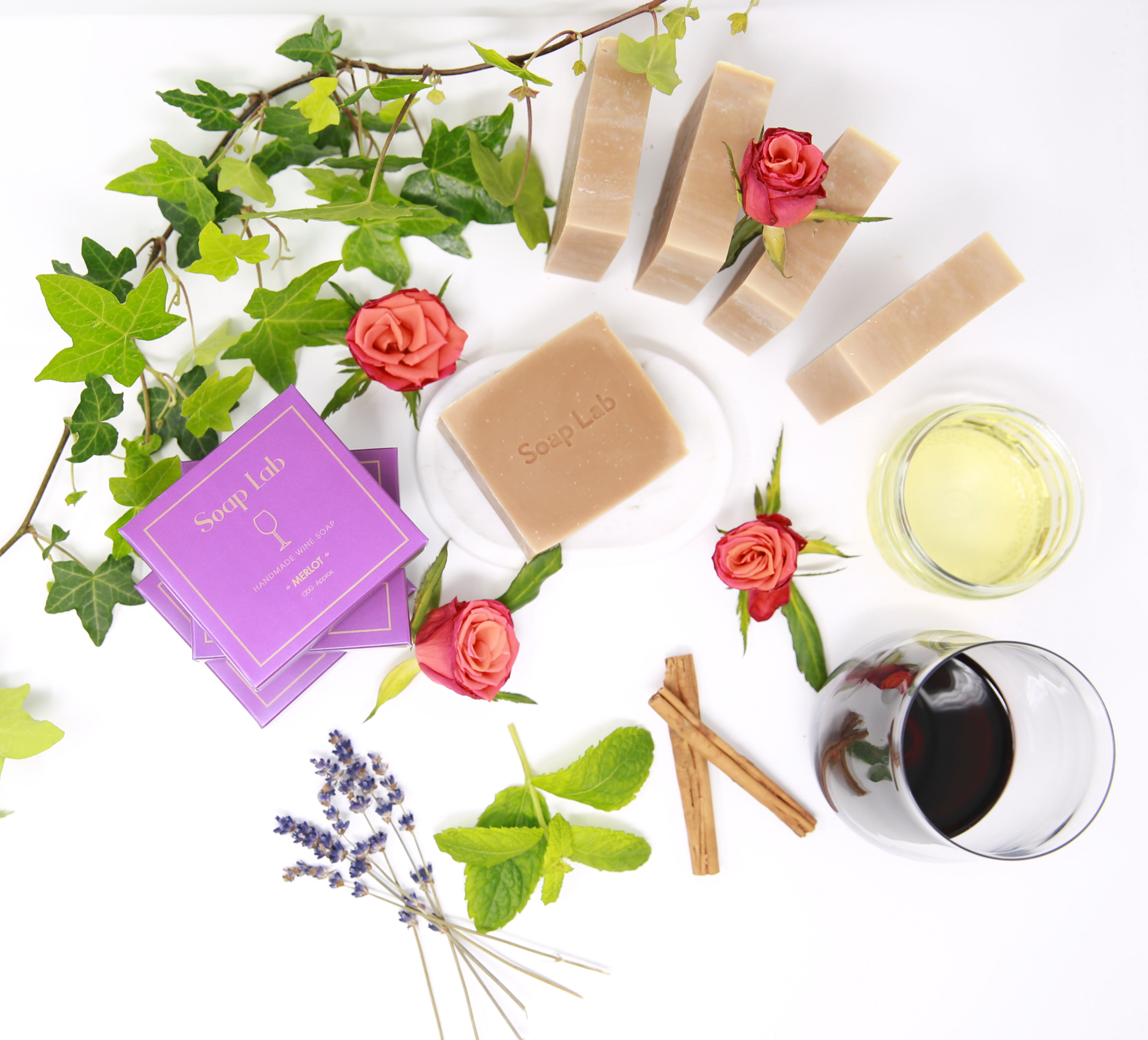 Merlot luxury wine soap