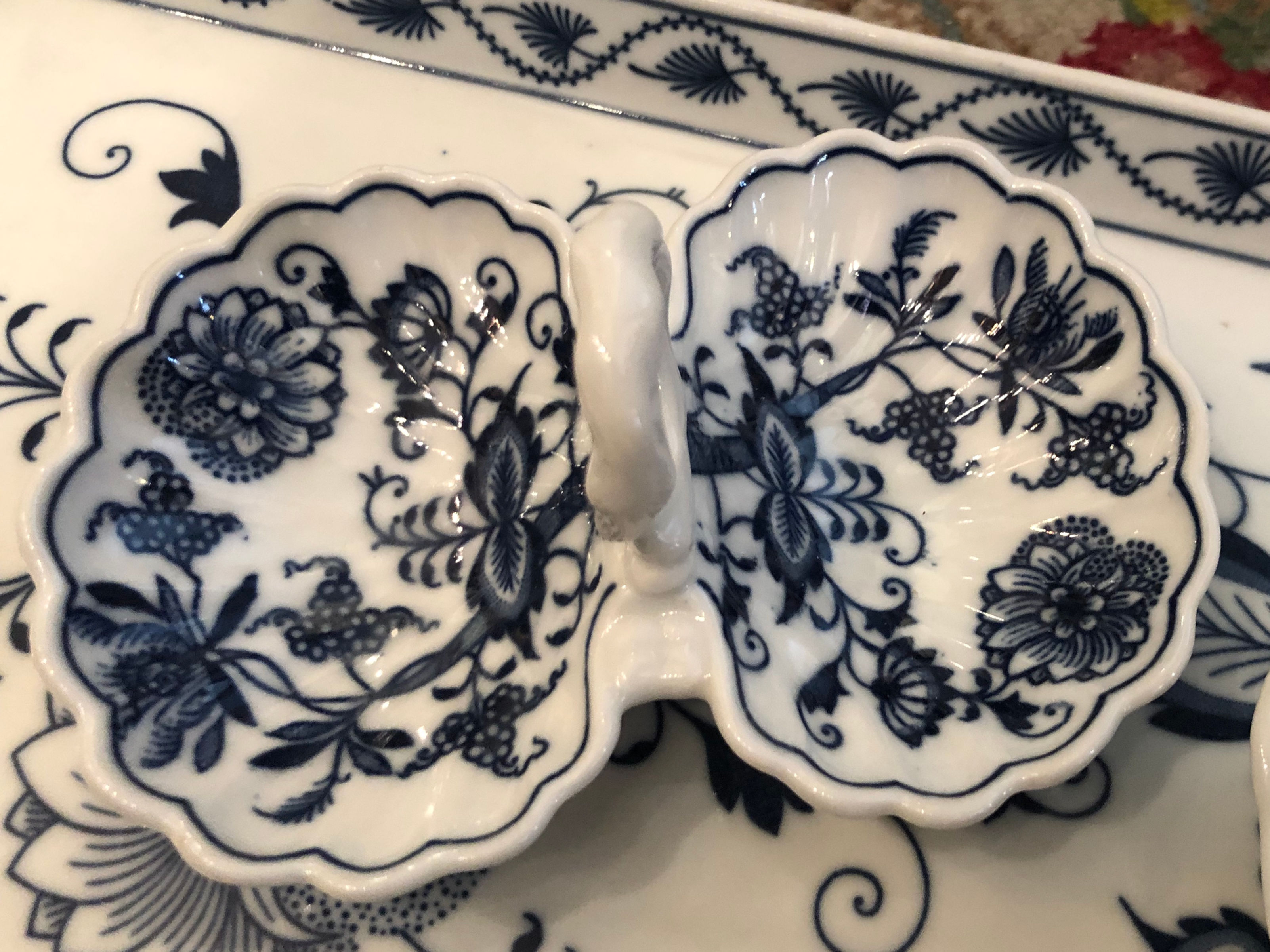 Meissen Zwiebelmuster solnica