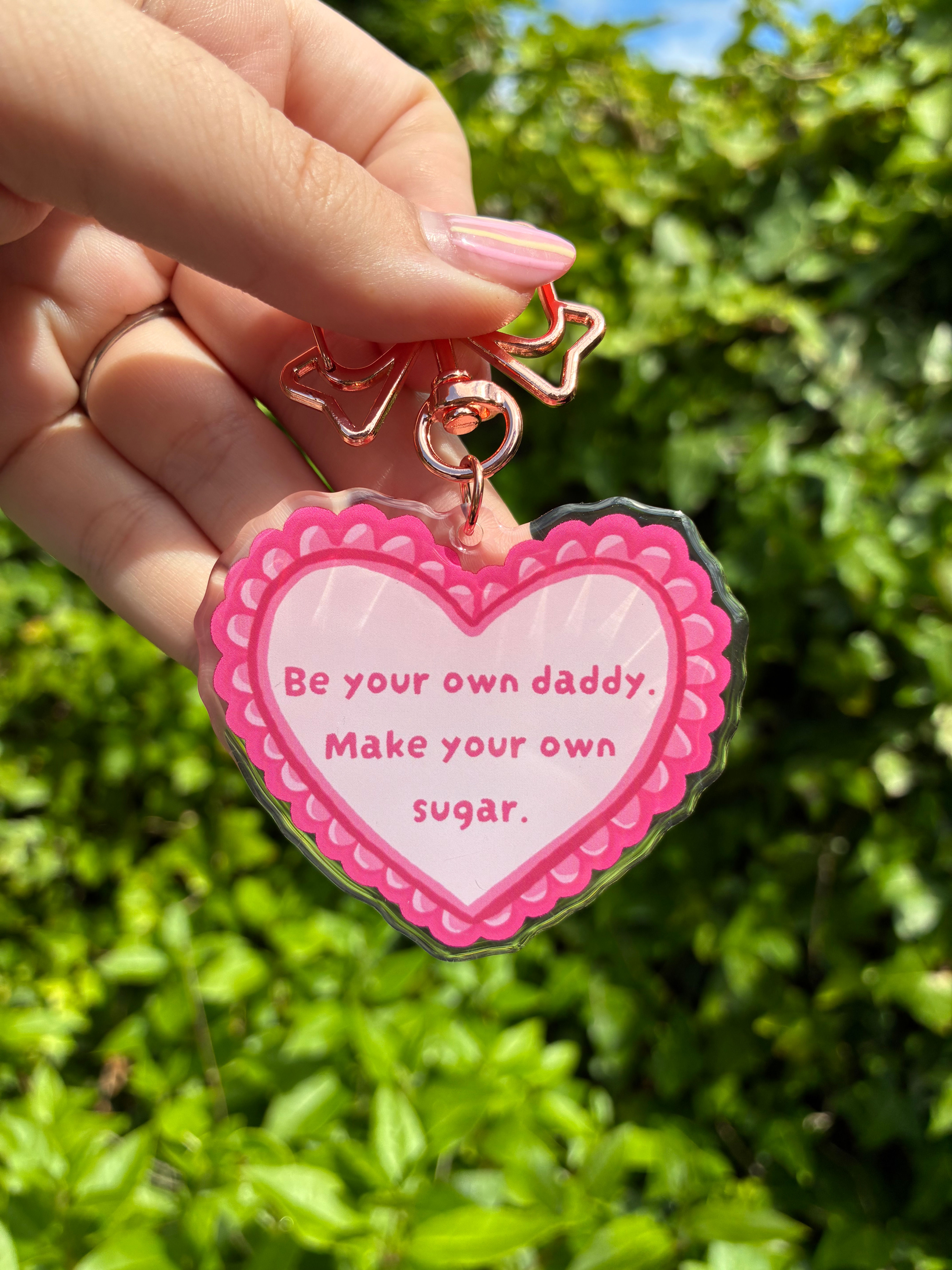 Sugar Daddy - Epoxy keychain original artwork
