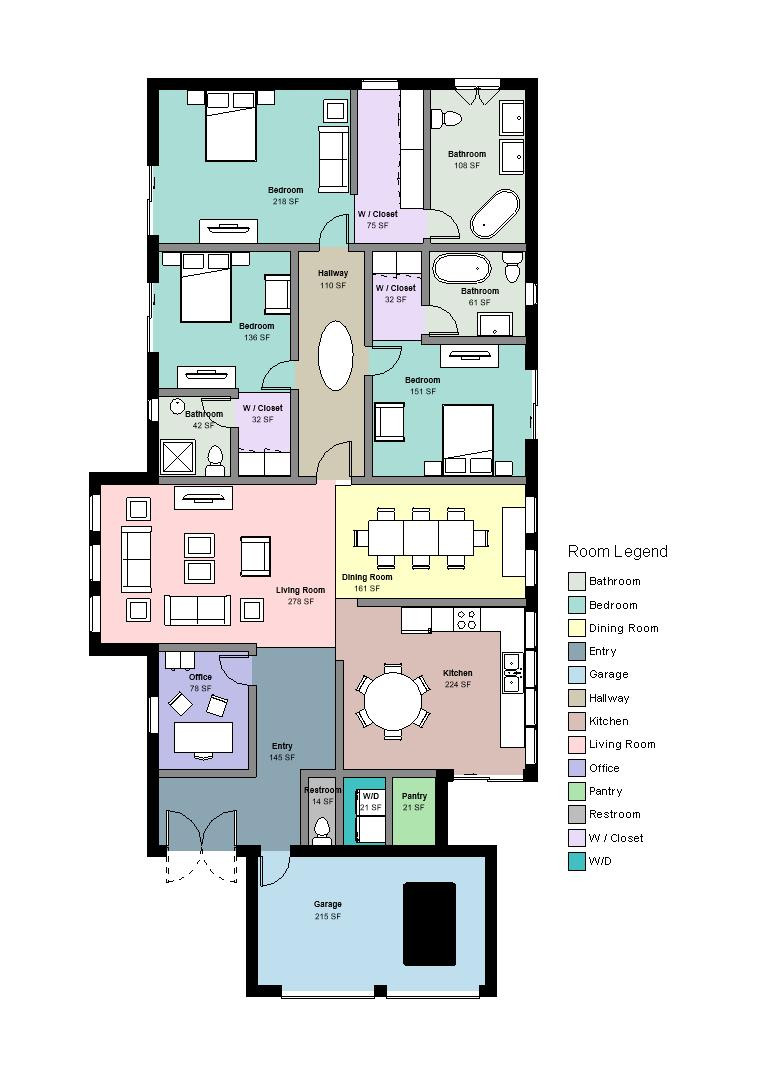 Housekeeping Floor Plan
