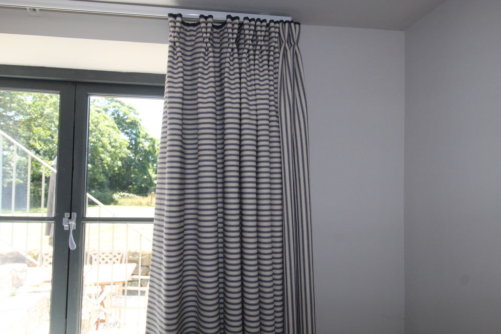 piped curtains