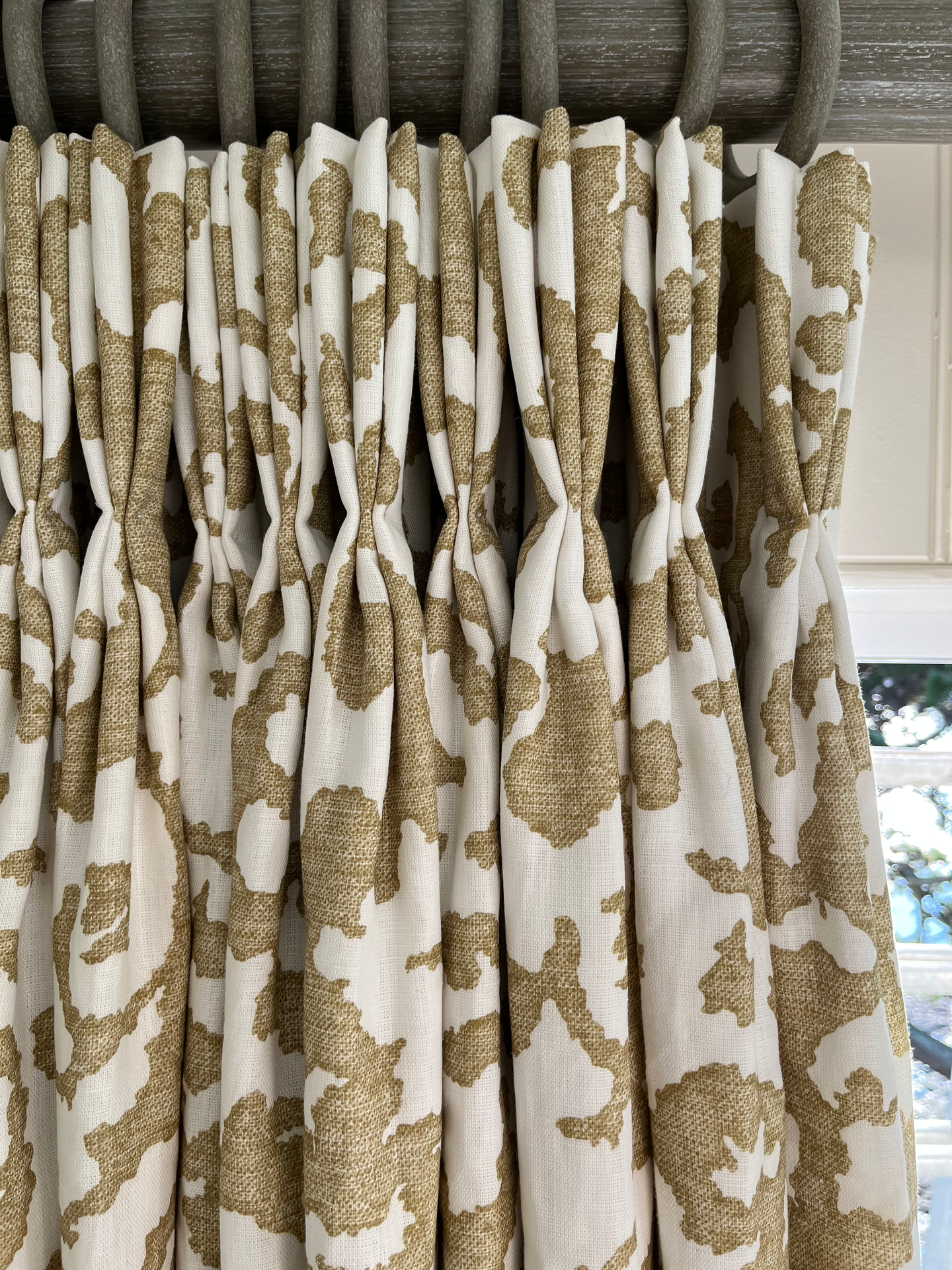 Triple pinch pleat curtains