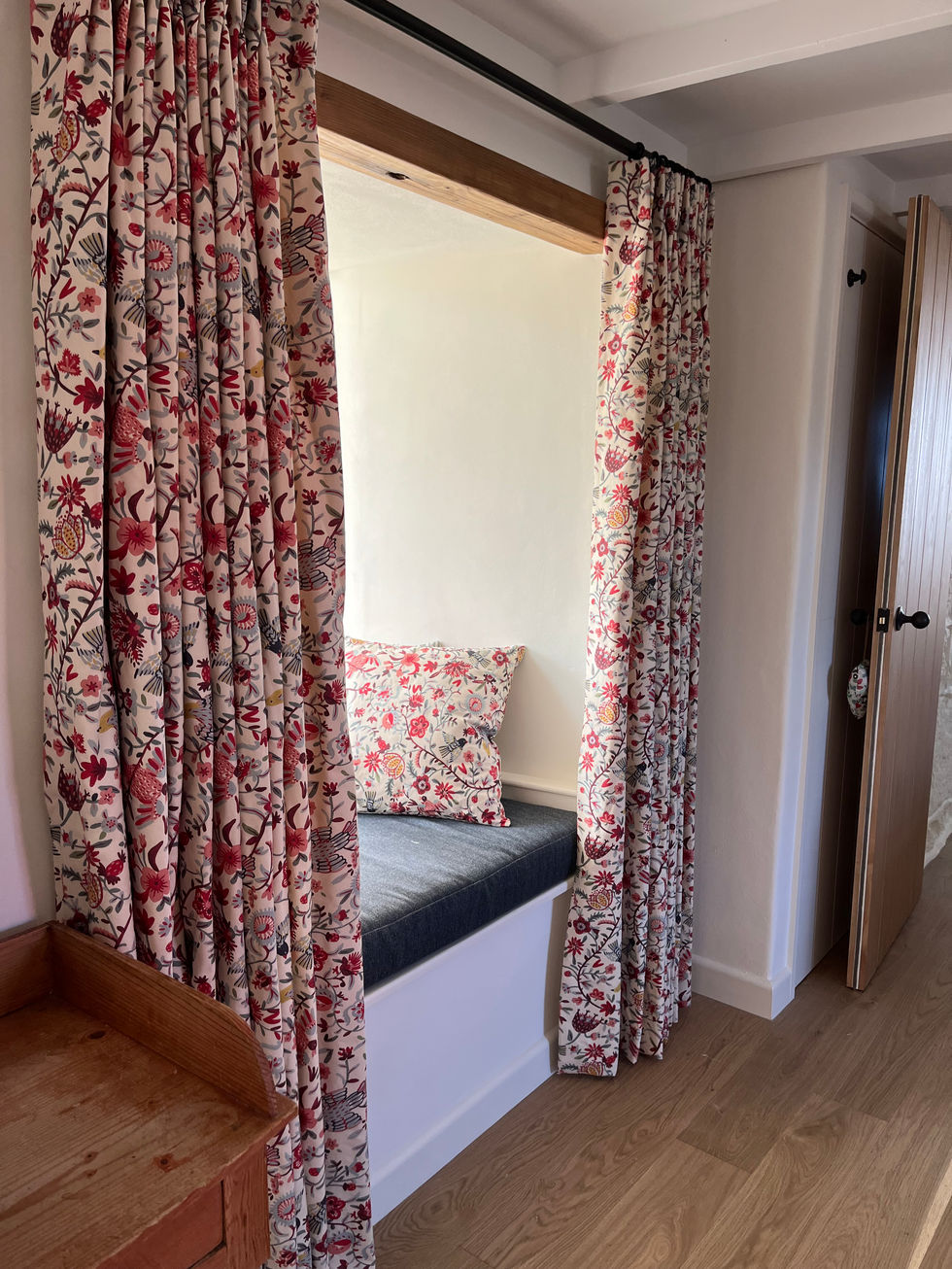 Red Printed Curtain