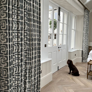 Double Pinch Pleat Patterned Curtains 