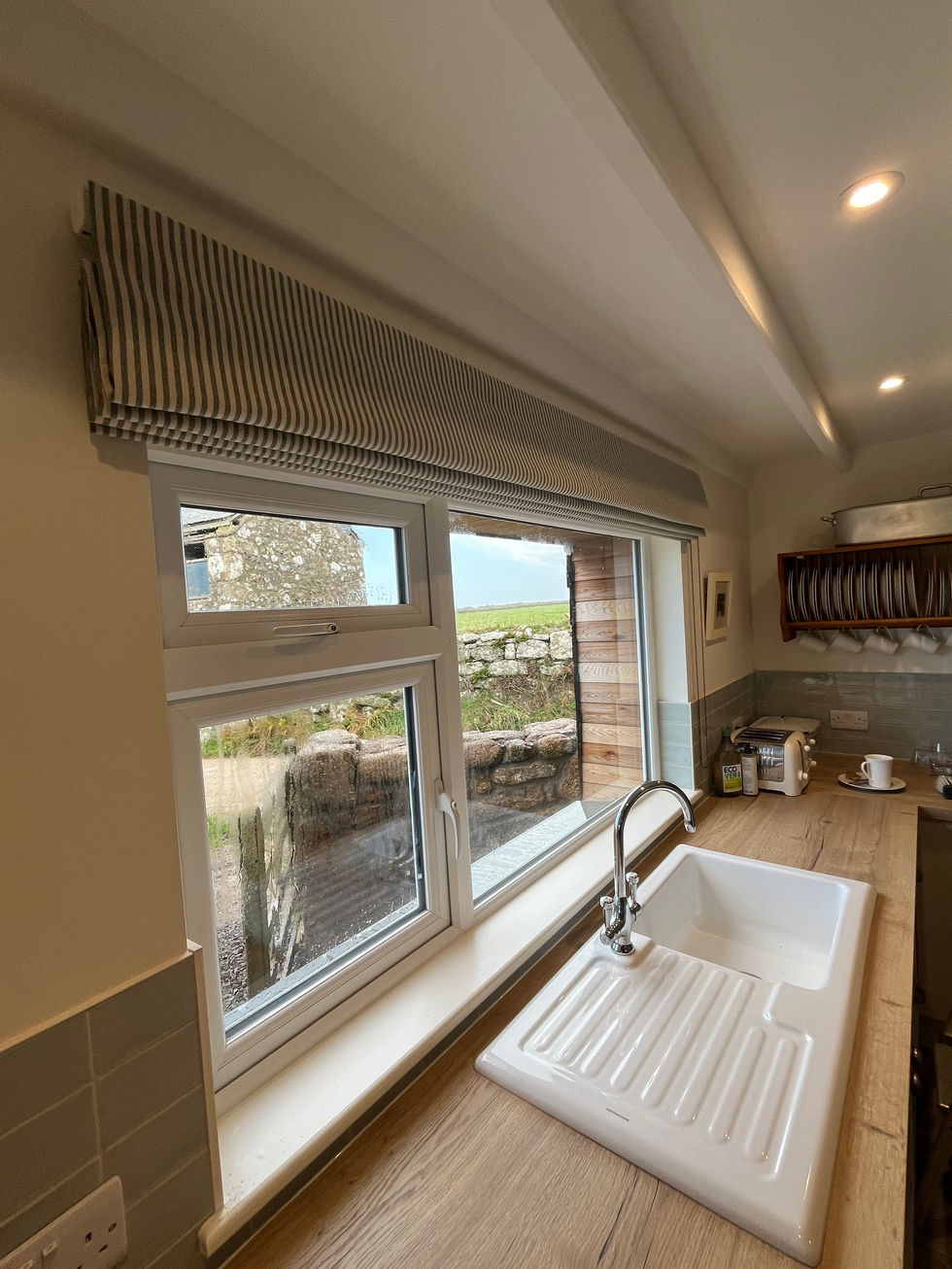 Stacked Roman Blind