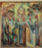 Painting by Wanda Macomber