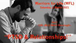 TONIGHT Join the "Colonel" for Warriors for Life (WFL) - "PTSD & Relationships!"