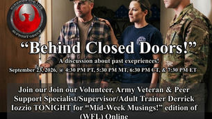 What is "Behind Closed Doors?" - Join Derrick & Friends for Warriors for Life (WFL) - Let's Find Out!