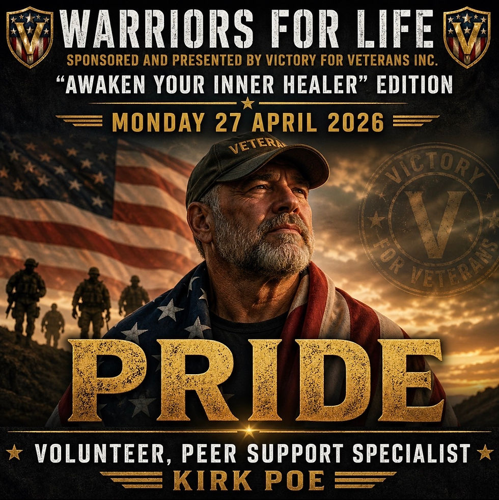 Join Kirk and Friends TONIGHT for a Discussion About "Pride!" with Warriors for Life (WFL)