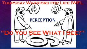 Warriors for Life (WFL) with Derrick TONIGHT - "Do You See What I See?"