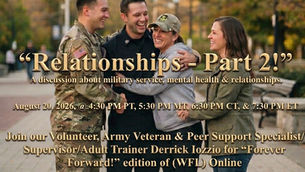 Copy of Join Derrick & Friends for "Relationships - Part 2" with Warriors for Life (WFL)