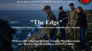 TONIGHT Join Mikel & Friends for "The Edge" with Warriors for Life (WFL)!