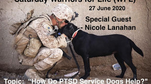 TONIGHT's WFL - "How Do PTSD Service Dogs" With Special Guest Nicole Lanahan!