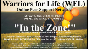 Join Derrick & Friends TONIGHT for "In the Zone!" with Warriors for Life (WFL)