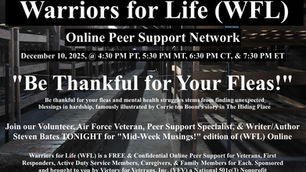 TONIGHT, Join Steven & Friends for "Be Thankful for Your Fleas!" with Warriors for Life (WFL)