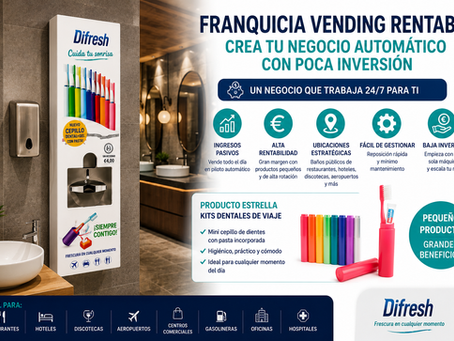 Franquicia vending rentable: cómo crear un negocio automático con poca inversión