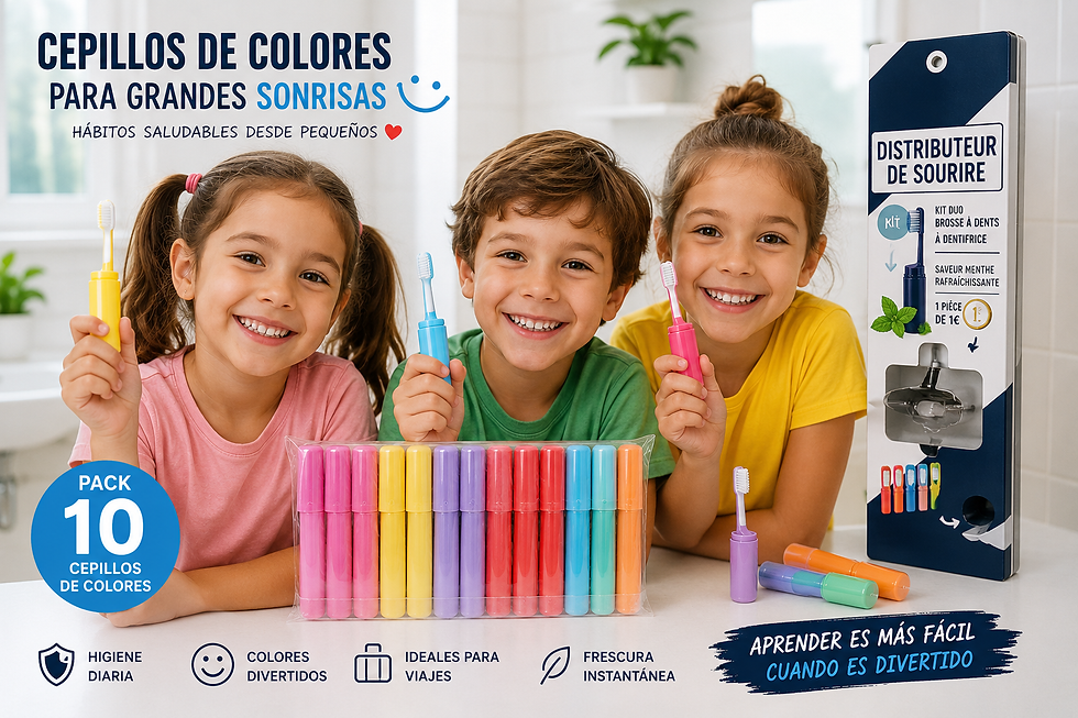 Cepillos de dientes para educar a los niños a lavarse los dientes: convertir la higiene en un juego divertido 🦷👧👦