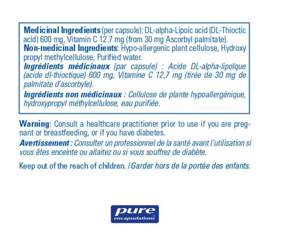 Thumbnail: Alpha Lipoic Acid 400 mg- Unique water and lipid soluble antioxidant