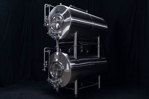 10bbl Stacked Lagering Tanks Angled View Ultimate Brew Service.jpg