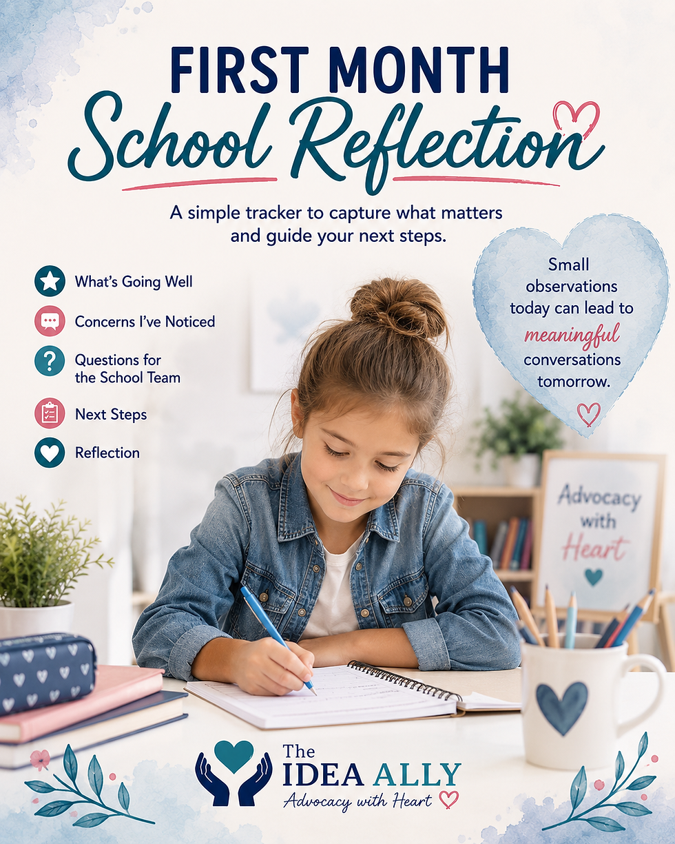 After the first month of school, take a few minutes to reflect on what's working, what needs attention, and the questions you'd like to ask. Small observations today can lead to meaningful conversations tomorrow.