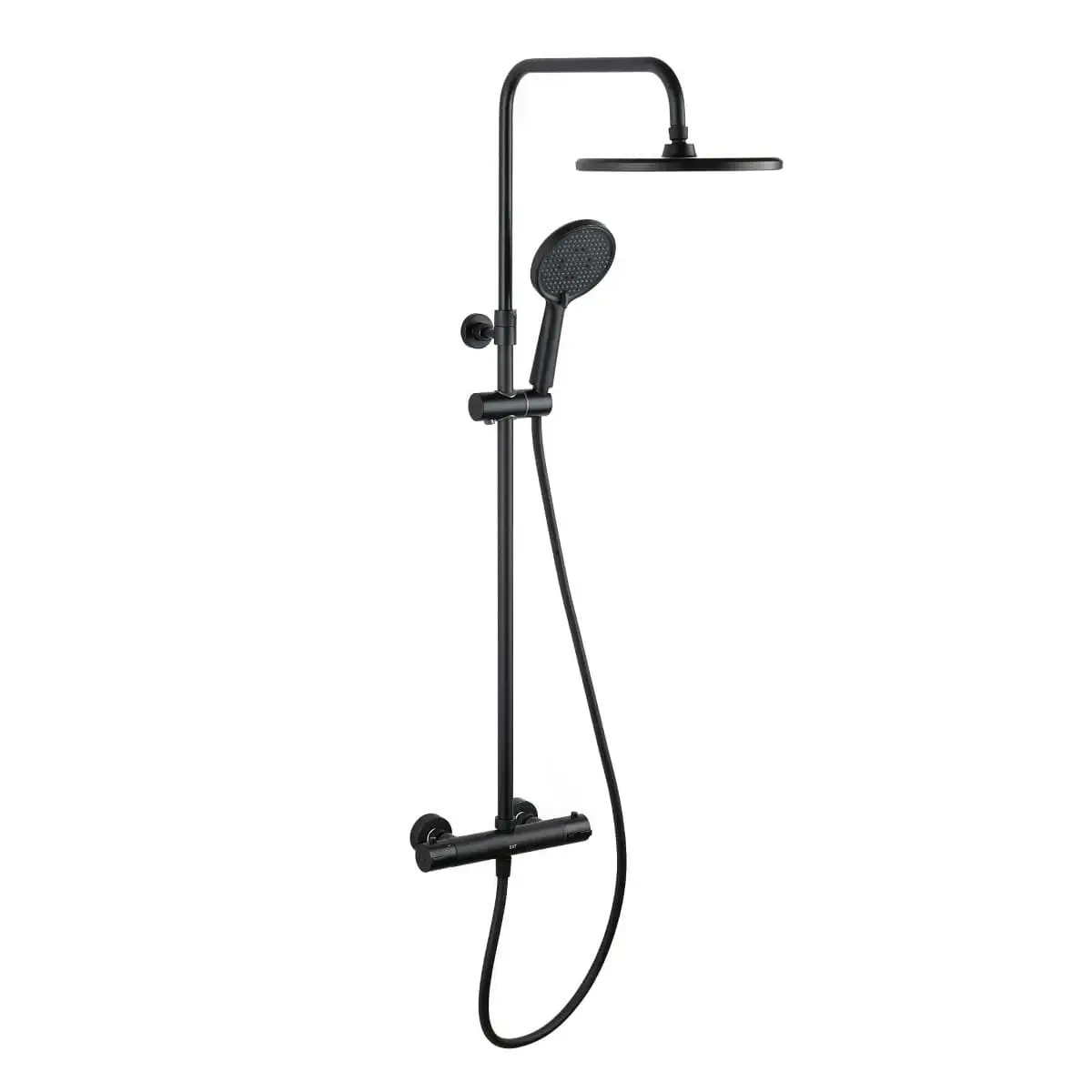 Shower System Thermostatic Black