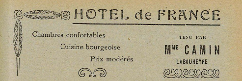 Hôtel de France - Labouheyre (1923)