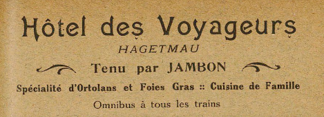 Hôtel des Voyageurs - Hagetmau (1922)