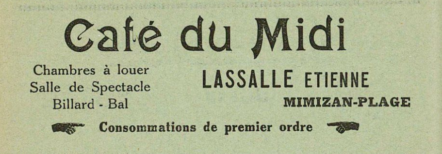 Café du Midi - Mimizan (1926)